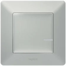 Legrand Умный проводной выключатель с опцией светорегулирования 5-300 Вт 230В. [752384] Legrand Valena Life with NETATMO - Цвет Алюминий