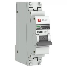 Выключатель автоматический ВА47-63 3А 1п однополюсный C 4,5кА тип AC (перемен.) mcb4763-1-03C-pro EKF