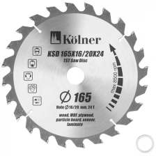 Диск пильный KOLNER KSD 165х16/20x24