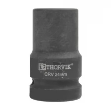 Головка торцевая для ручного гайковерта THORVIK LSWS00124, 1"DR, 24 мм