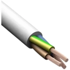 Провод бытовой ПВС 3х2.5 мм Конкорд ГОСТ белый 10 м