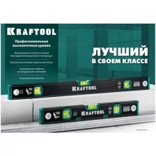 Kraftool 1500 мм, уровень с зеркальным глазком