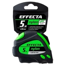 Рулетка 5м/25 мм с магнитом, автостопом, лентой нейлон EFFECTA Nylon 580525