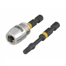 Биты Т25, 57 мм, 2 шт + держатель MAGNETIC SCREW LOCK DEWALT DT70538T