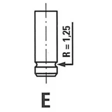 Клапан Впускной Cit/Peug 1.9d Freccia арт. R4243SCR