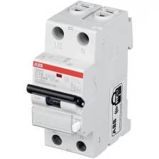 Дифавтомат ABB DS201 C32 AC30 2-ПОЛЮСНЫЙ характеристика C 32A 30MA ТИП АС