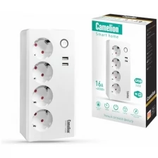 Умный сетевой фильтр Camelion Smart Home SPS/SH/4х1,5/USB/WIFI