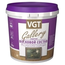 Состав восковой для декоративных штукатурок VGT Gallery прозрачный (0,9кг)