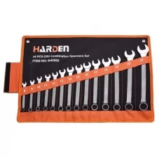 Набор ключей Harden CRV 8-24mm 14 предметов 540101